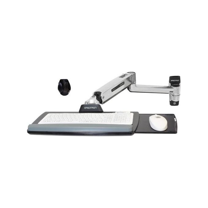 Ergotron LX Sit-Stand Wall Mount Keyboard Arm Montaggio a Parete per Tastiera-Mouse Alluminio Lucidato