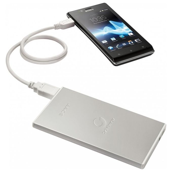 SONY Caricabatterie USB 3500 mAh con Adattatore AC per Telefoni e Smartphone Powerbank Utilizzabile per Ricariche Veloci e Sicure