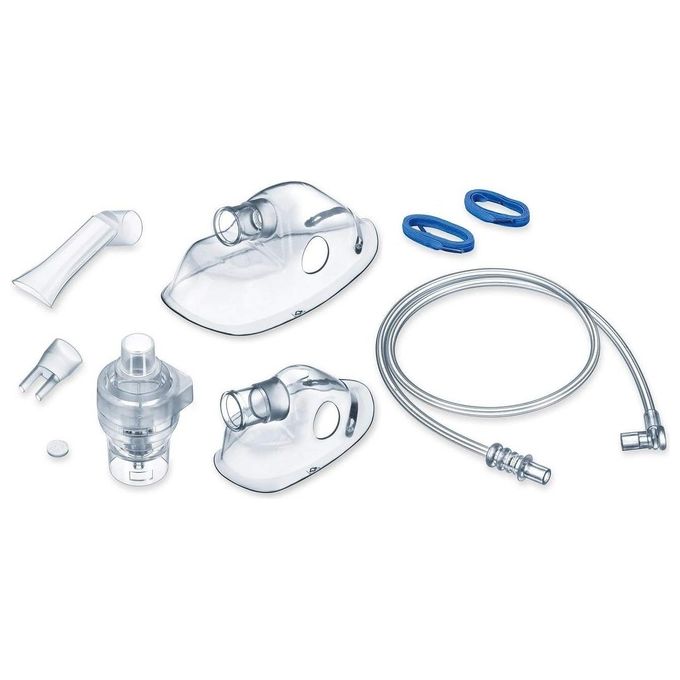 Beurer 602.15  - Accessori di ricambio per aerosol IH 58 e IH60 contiene boccaglio, erogatore nasale, mascherina adulto, mascherina per bambini, tubo flessibile per aria compressa e 10 filtri