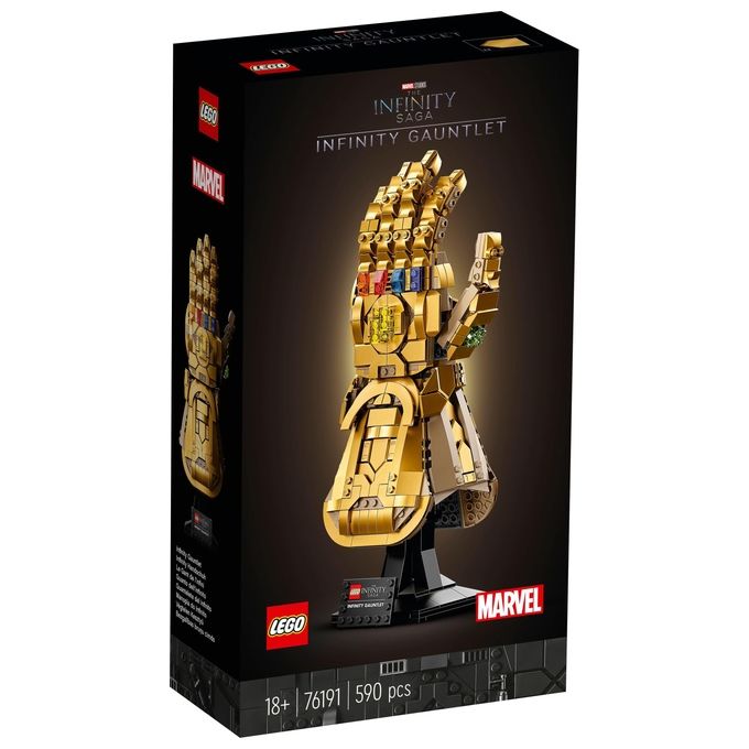 LEGO Super Heroes Marvel 76191 Guanto dell'Infinito di Thanos, Modello da Costruzione Avengers da Collezione, Set per Adulti