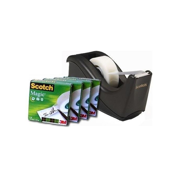 3m Scotch Dispenser Nero 4 rotoloi mag810 19mmx3m