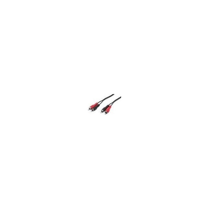 Nuova Video Suono 3-01 Cavo Audio 2 spine Rca Maschio + 2 Spine Rca Maschio - 1,5 mt