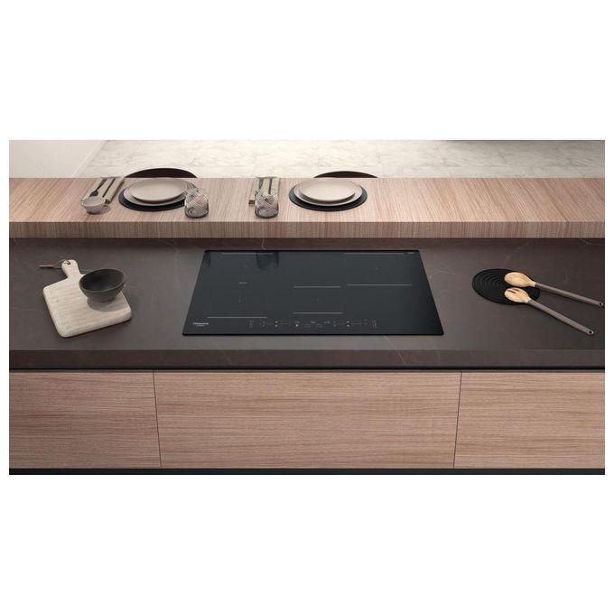 Hotpoint HB 0577B NE Piano cottura induzione 77 cm 4 zone funzione Combi Duo Active Cook controlli touch Nero
