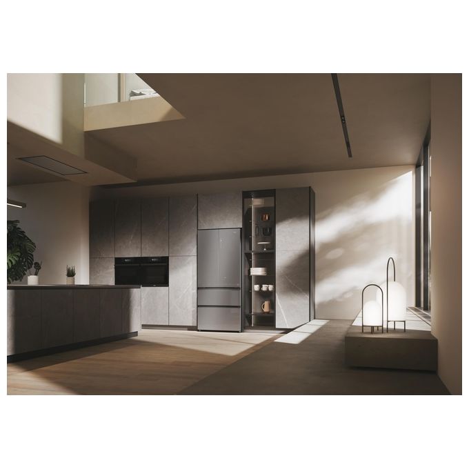 Haier Serie 7 HFR7819ENGC Frigorifero Americano Side By Side 504 Litri Classe E No Frost colore Inox