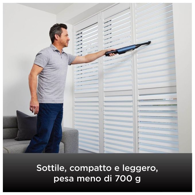 Shark WV270EU WandVac 2.0 Aspirapolvere Portatile Base di Ricarica 160W Blu