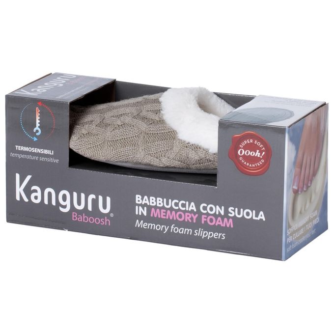 Lavatelli Kanguru 1146 Babbuccia Donna con Suola in Memory Form, Taglia M