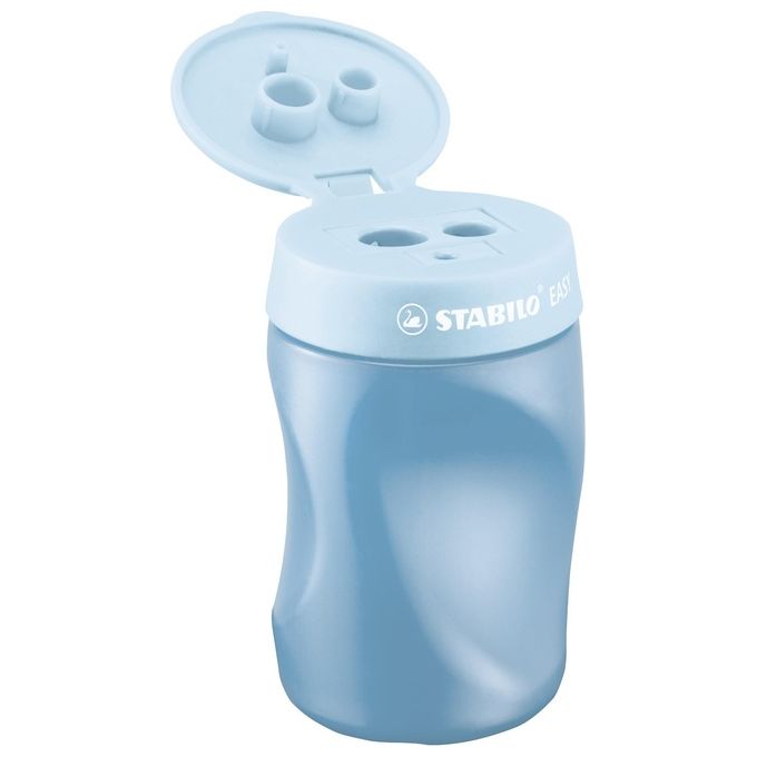 Temperamatite Ergonomico - STABILO EASYtemperino per Mancini - Azzurro