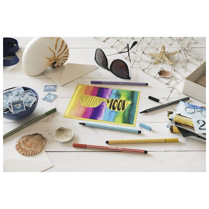 Pennarello Premium - STABILO Pen 68 - Rollerset con 30 Colori assortiti