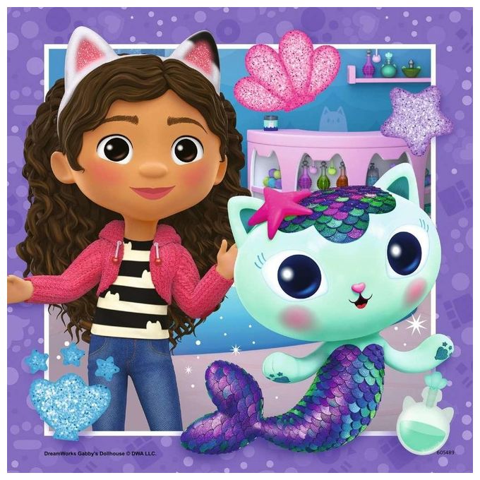 Ravensburger Puzzle Collezione 3x49 Pezzi Gabby's Dollhouse