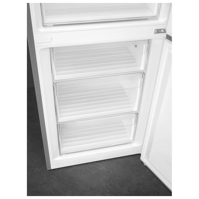 Smeg RC18XDNE – Frigorifero Combinato 300 L, Total No Frost + MultiFlow + Display, ( 185 × 60 × 65 cm), Inox