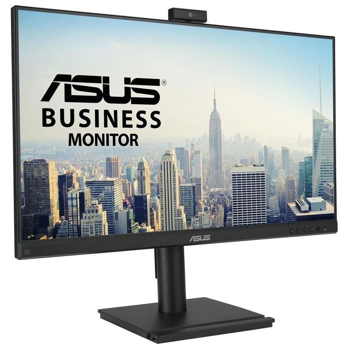 ASUS BE279QFK Monitor 27 pollici FullHD IPS Pivot Nero Conferencing HDMI Frameless Webcam FHD Integrata Microfono e Speaker Integrati Design Ergonomico Eye Care Bassa Luce Blu Nero
