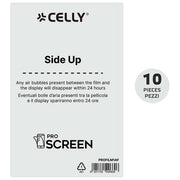 Celly Pro Screen Film Antifinger 10 Pezzi