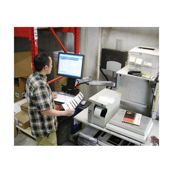 Ergotron StyleView Sit-Stand Combo Arm Kit Montaggio per Display 24'' in Alluminio