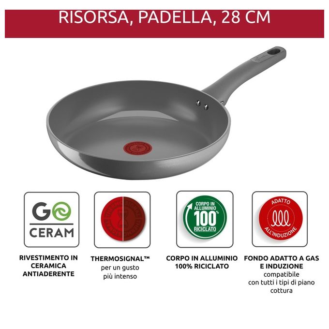 Lagostina Padella 28cm Risorsa Antiaderente Ceramica