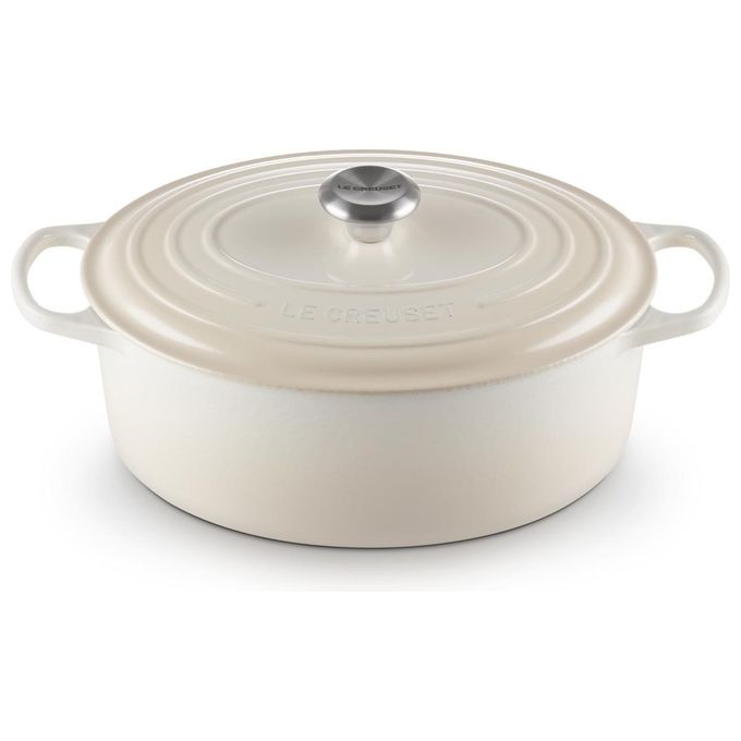 Le Creuset Cocotte Ovale Evolution in Ghisa Vetrificata 31cm Meringue