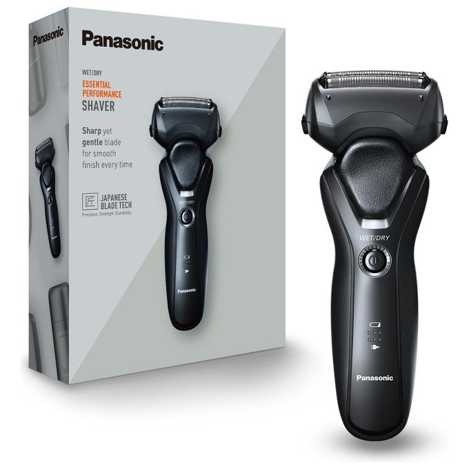 Panasonic ES-RT37-K503 Rasoio Uomo WetandDry a 3 Lame Lavabile Nero