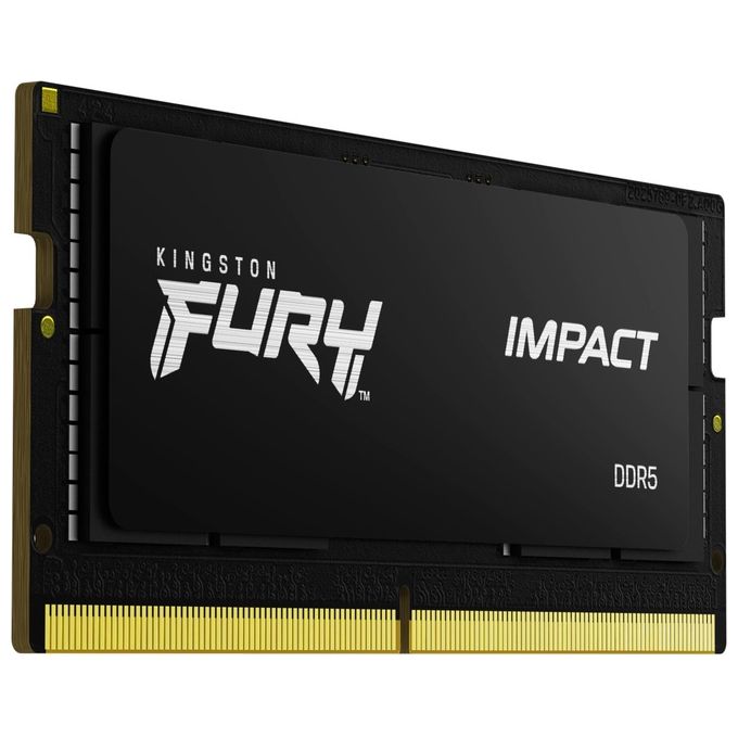 Kingston FURY Impact 8GB 4800MT-s DDR5 CL38 SODIMM Memoria Gaming per Laptop Modulo Singolo KF548S38IB-8
