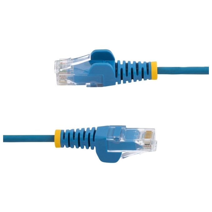 StarTech.com Cavo di Rete Ethernet Snagless CAT6 da 1,5mt Cavo Patch Antigroviglio Slim RJ45 Blu