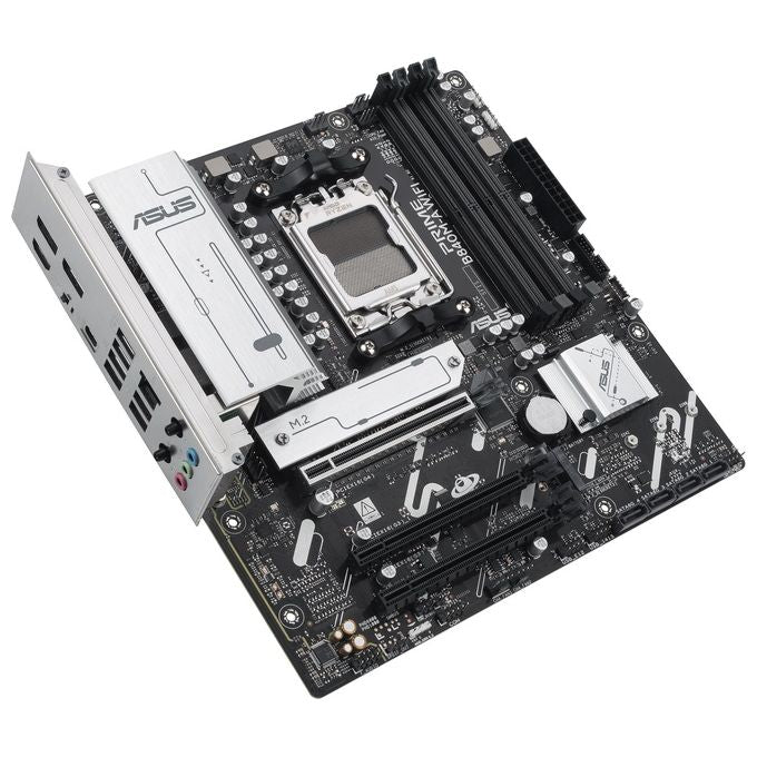 ASUS PRIME B840M-A WiFi Scheda Madre AMD mATX Slot DDR5 PCIe 4.0 Ready 3 slot M.2 WiFi 6E Ethernet Realtek 25 GB DisplayPort HDMI USB-C da 5 Gbps Fronte e Retro BIOS Flashback e Aura Sync