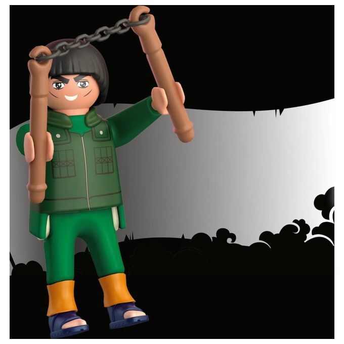 Playmobil Naruto Mighty Guy in Divisa Verde e Sandali Blu