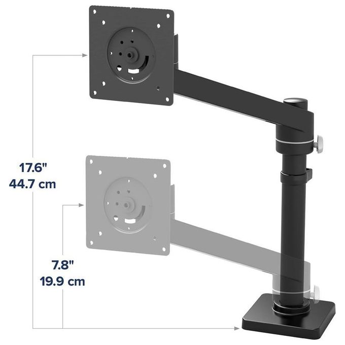Ergotron NX Series NX MONITOR ARM BLACK 34'' Nero Scrivania