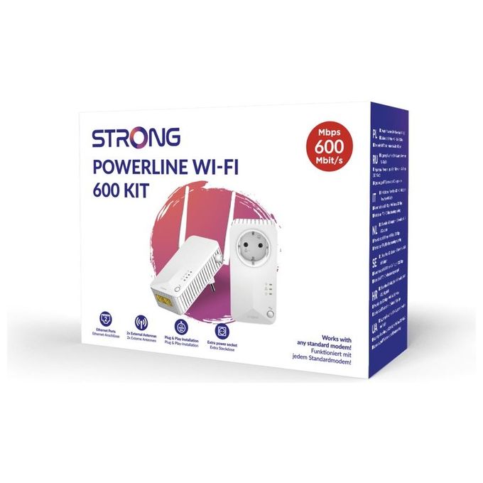 Strong POWERLWF600DUOEUV2 Powerline Wi-Fi 600 Kit 2x