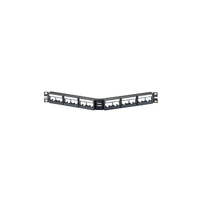 Panduit Pannello di Permutazione Baia di Ingresso Nero-Acciaio 1U