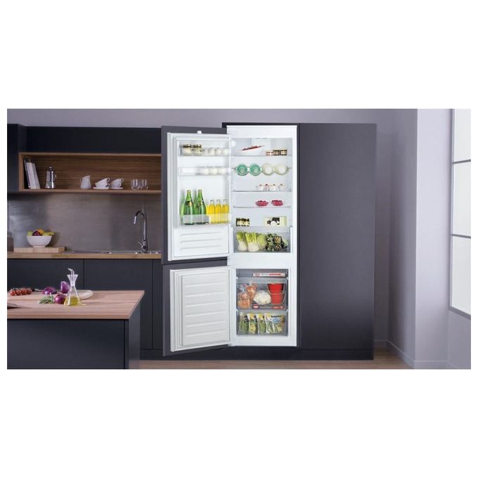 Hotpoint BCB 7030 D S2 Frigorifero Combinato Capacita' 273 Litri Classe energetica E LowFrost Active Fresh Guarnizione Antimu'uffa Ventilazione Air Technology 177 cm Bianco