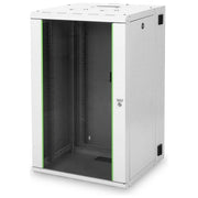 DIGITUS armadio 20 unita da muro linea soho (a)998 x (l)600 x (p)610 mm. con doppia sezione colore grigio chiaro ral7035
