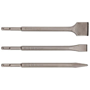 Bosch 2607019457 Set di Scalpelli SDS Plus 3 Pezzi per Calcestruzzo e Muratura 250 mm colore Nero