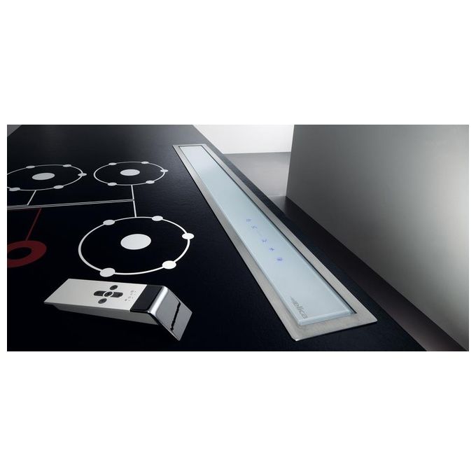 Elica ADAGIO WH-F-90 Cappa Downdraft Classe energetica B 3 Velocita' Filtrante Touch Control 90 cm Inox-Vetro Bianco
