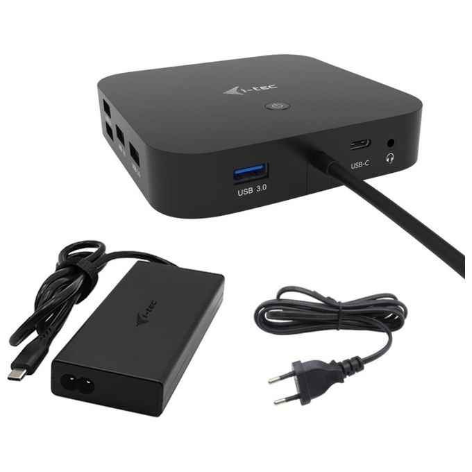 I-Tec USB-C HDMI Dual DP Docking Station con Power Delivery 100 W  Universal Charger 100W