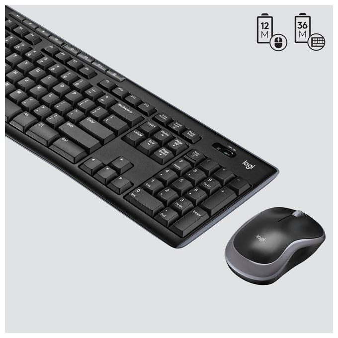 Logitech MK270 Tastiera RF Wireless QWERTZ Svizzere Nero