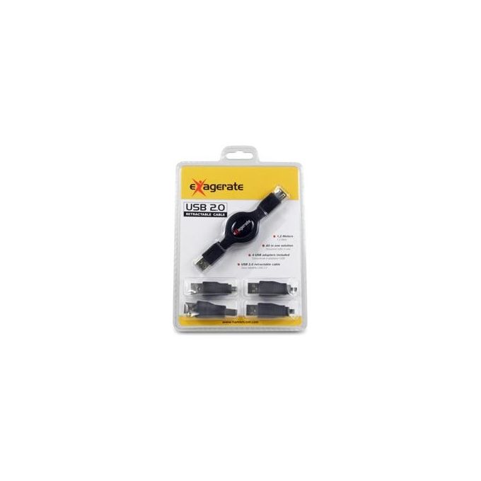 Hamlet Kit Cavo Retrattile Usb