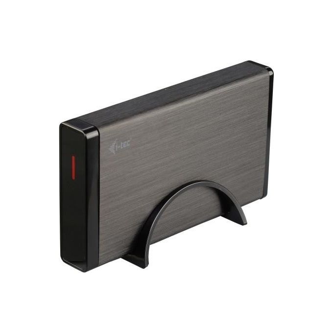 I-tec MYSAFE35U401 Contenitore di Unita' di Archiviazione 3,5'' Enclosure HDD Nero-Metallico
