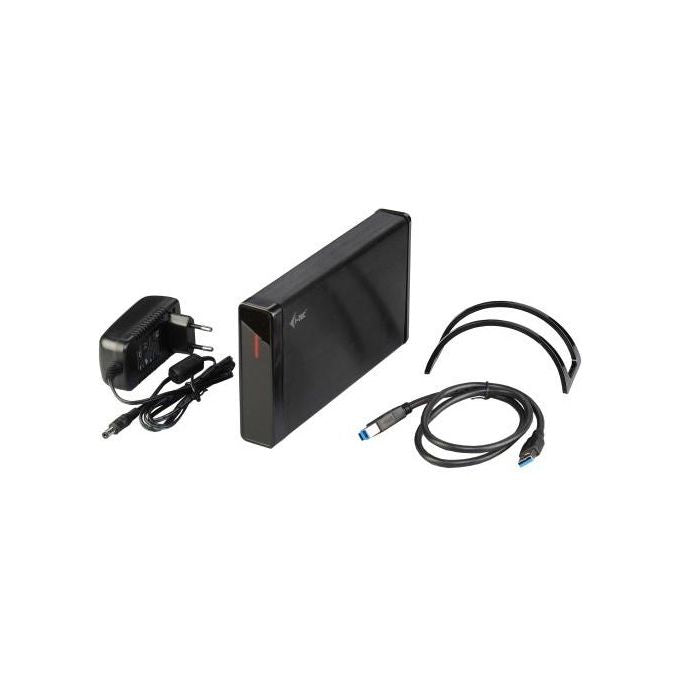 I-tec MYSAFE35U401 Contenitore di Unita' di Archiviazione 3,5'' Enclosure HDD Nero-Metallico