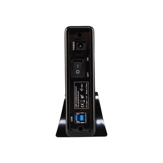 I-tec MYSAFE35U401 Contenitore di Unita' di Archiviazione 3,5'' Enclosure HDD Nero-Metallico