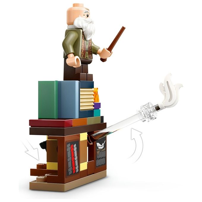 LEGO Harry Potter Castello di Hogwarts: Lezione di Incantesimi con 3 Minifigure da Collezione tra cui Hermione Granger e Ron Weasley con Funzione di levitazione Giochi per Bambini e Bambini da 8 Anni