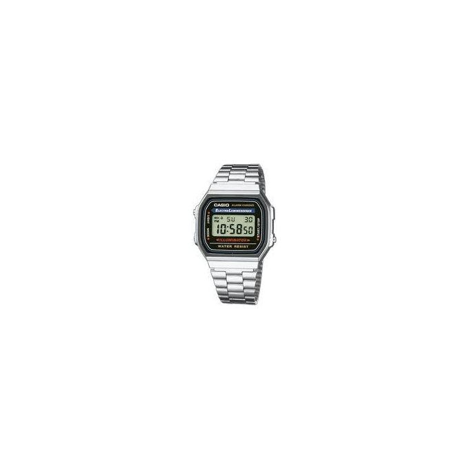 Casio Sveglia e Radiosveglia A168WA-1YES con Funzione Snooze e Display Digitale Retroilluminato