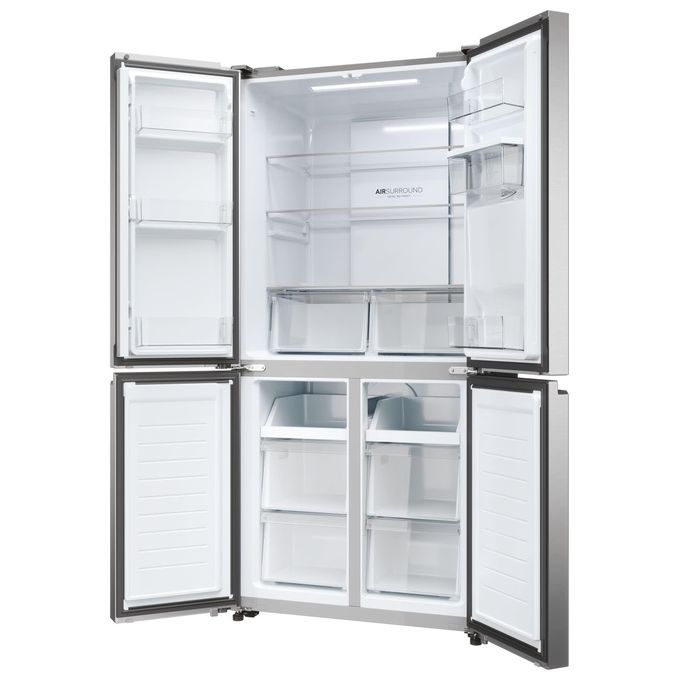 Haier Cube 83 HCR3818EWMM Frigorifero Side by Side 463L 4 Porte No Frost Platino
