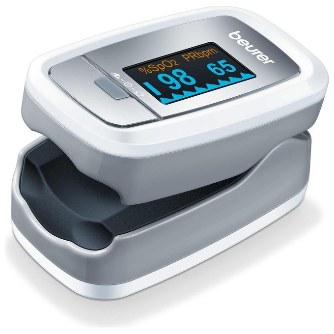 [ComeNuovo] Beurer Pulsossimetro Monitoraggio Saturazione di Ossigeno nel Sangue e del Battito Cardiaco 61 x 36 x 32 mm Grigio PO 30