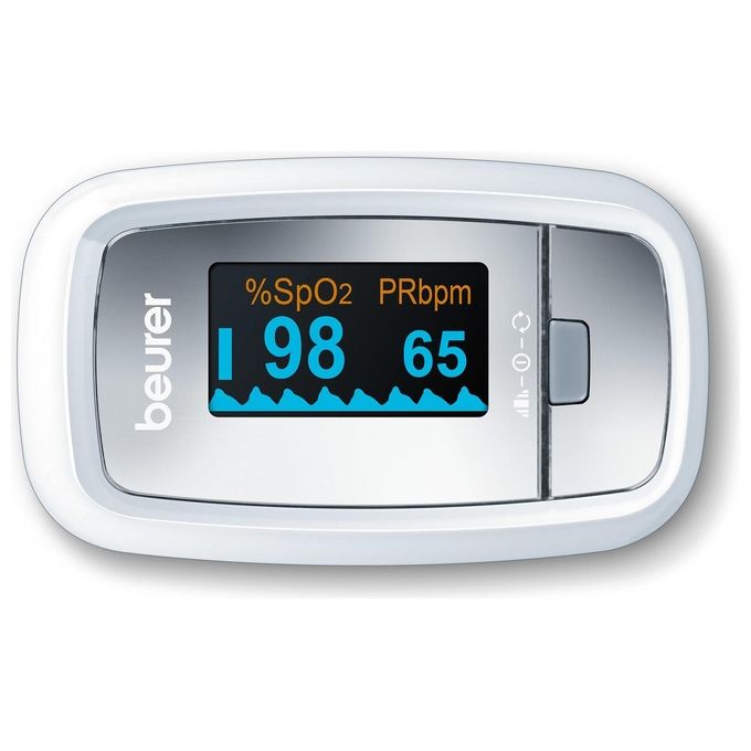 [ComeNuovo] Beurer Pulsossimetro Monitoraggio Saturazione di Ossigeno nel Sangue e del Battito Cardiaco 61 x 36 x 32 mm Grigio PO 30