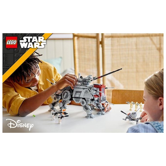 LEGO Star Wars 75337 Walker AT-TE, Modellino da Costruire, Gambe Snodabili, Cloni Soldato, Droidi da Battaglia e Droide Ragno