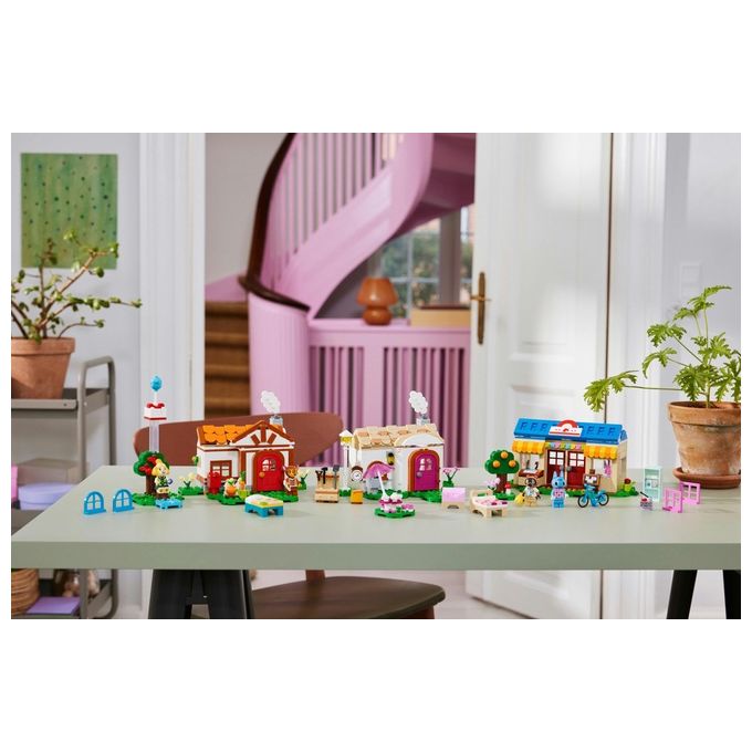 LEGO 77049 Animal Crossing – Isabelle’s House Visit, Set da Costruzione 389 Pezzi con 2 Minifigure, Eta' 6+