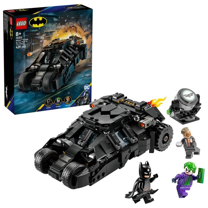 LEGO 76303 Tumbler di Batman Contro Two-Face e The Joker Set da Costruzione 429 pezzi colore Multicolore