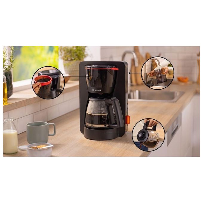 Bosch TKA3M133 Macchina per Caffe' con Filtro 1.25 Litri