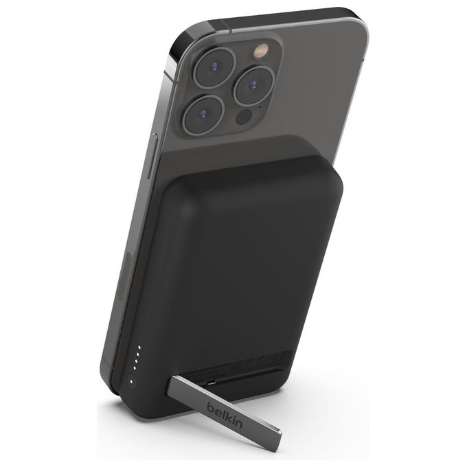 Belkin PowerBank Wireless Magnetica 5.000mAh Nero con Supporto