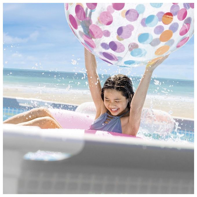 Intex Piscina Fuori Terra Rotonda Prisma Frame 549x122 cm Grigio con Accessori