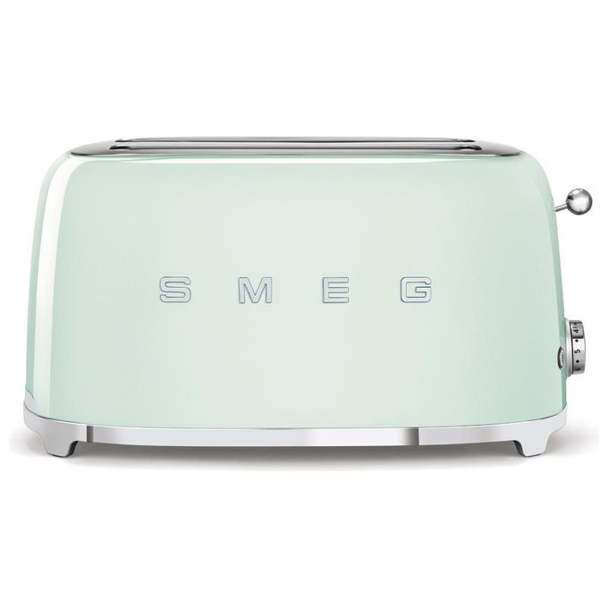 Smeg TSF02PGEU Estetica 50's Style Tostapane 4 Fette 6 Livelli di Doratura Verde Pastello