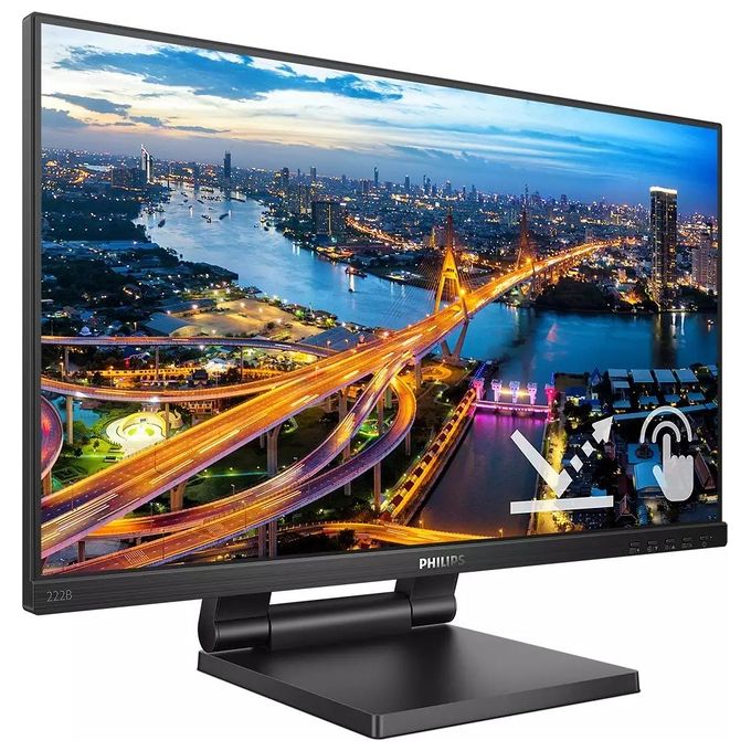 Philips Monitor 21.5'' LED IPS Touch B Line 222B1TC - 00 1920x1080 Full HD Tempo di Risposta 4 ms